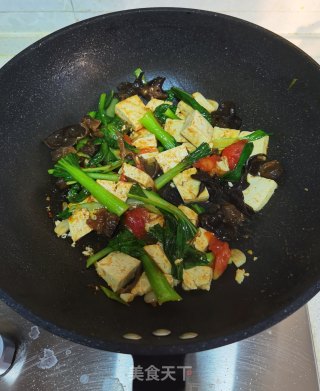 西红柿青菜炒豆腐步骤11