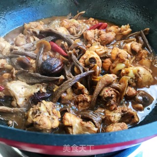 鹿茸菇炖鸡块步骤12