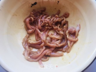 生菜炒肉丝步骤2