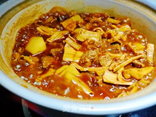 土豆干笋炖牛肉步骤4