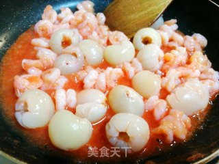 米其林时令招牌菜～荔枝虾球步骤6