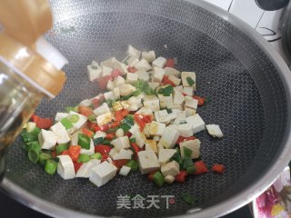 小葱豆腐炒鸡蛋步骤7