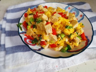 小葱豆腐炒鸡蛋步骤9