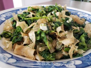 豆筋炒菠菜步骤6