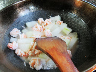 虾球炒冬瓜步骤11
