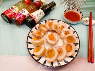 咸蛋黄鸡腿卷步骤7