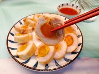 咸蛋黄鸡腿卷步骤8