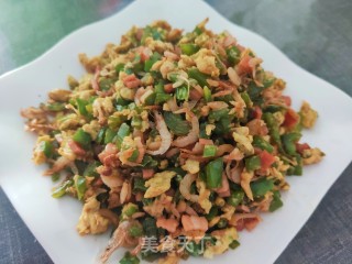 培根辣椒末炒鸡蛋步骤17