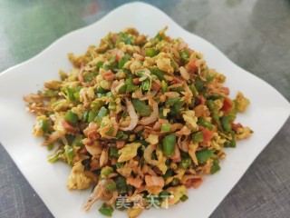 培根辣椒末炒鸡蛋步骤16