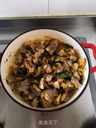 酸菜烧牛腩步骤10