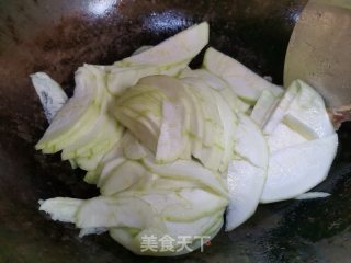 肉片丝瓜步骤2