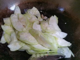 肉片丝瓜步骤3