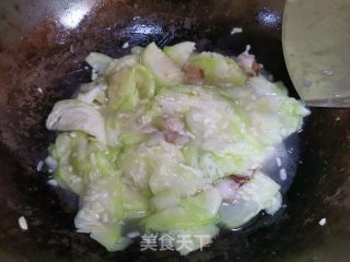 肉片丝瓜步骤4