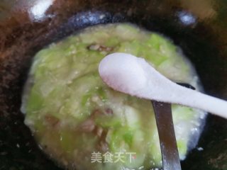 肉片丝瓜步骤5
