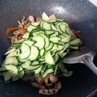 肉片炒黄瓜步骤11