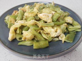 四季豆炒鸡蛋步骤4