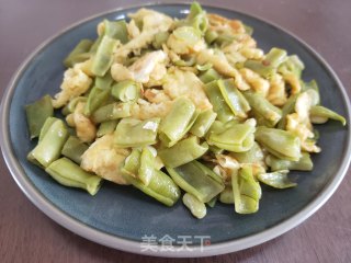 四季豆炒鸡蛋步骤5