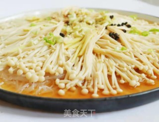超快手金针菇蒸粉丝步骤1
