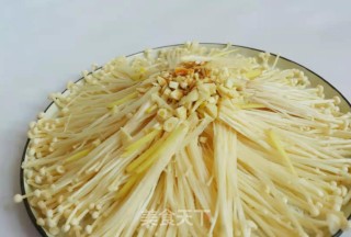 超快手金针菇蒸粉丝步骤7