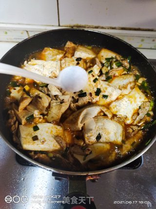 家常小菜--肉丝烧豆腐步骤7