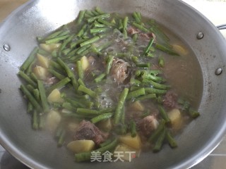 豆角土豆炖排骨步骤8