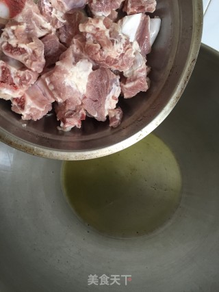 豆角土豆炖排骨步骤6