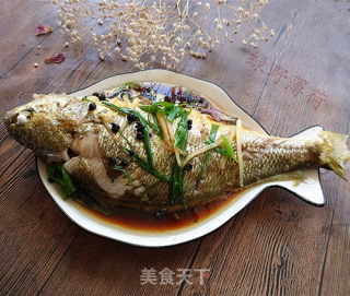 椒油黄花鱼步骤6