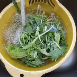 肉丝炒苦菊步骤1