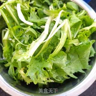 肉丝炒苦菊步骤2