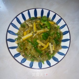 酸香茄丝步骤13