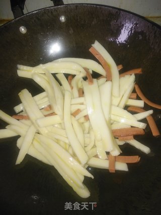 火腿肠辣炒年糕步骤5