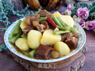 牛肉炖土豆豆角步骤10