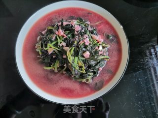 蒜蓉红苋菜步骤7