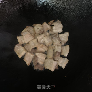 豆角炒五花肉步骤4