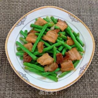 豆角炒五花肉步骤11