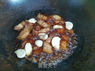 蒜子烧肉步骤6