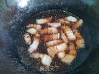 蒜子烧肉步骤4