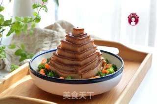 竹笋宝塔肉步骤13