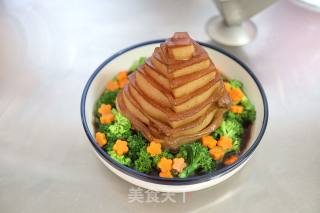 竹笋宝塔肉步骤12