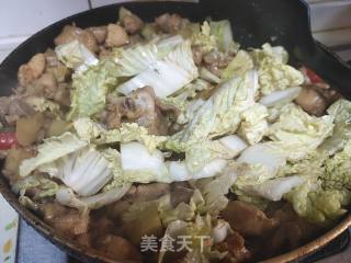 腐乳白菜烧鸡肉步骤3