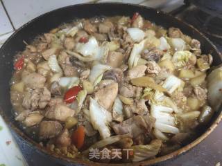 腐乳白菜烧鸡肉步骤4