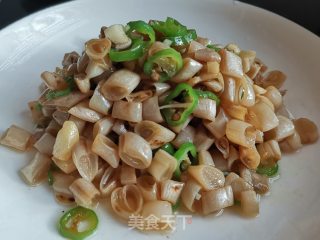 青椒炒白四季豆步骤11