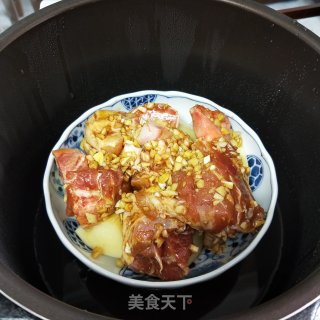 筒子骨蒸土豆 步骤5