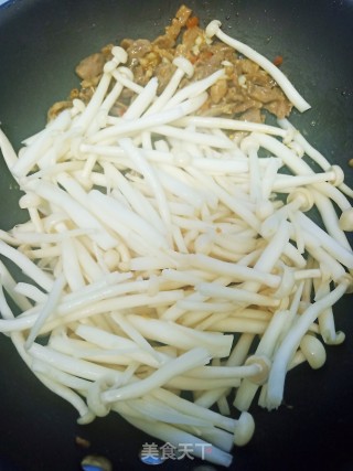 牛肉海鲜菇步骤8