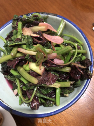 蒜片红旱菜步骤4