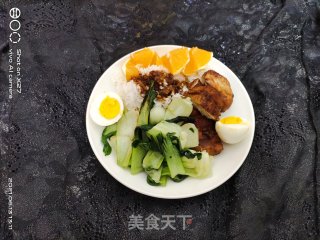 焖鸭腿肉盖烧饭步骤9