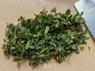 马齿苋水烘蛋步骤1