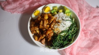 土豆焖肉盖烧饭步骤10