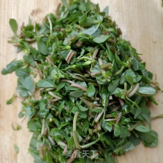 马齿苋水炒蛋步骤2