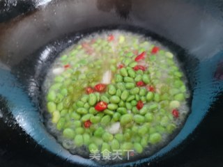 毛豆米炒牛筋步骤5
